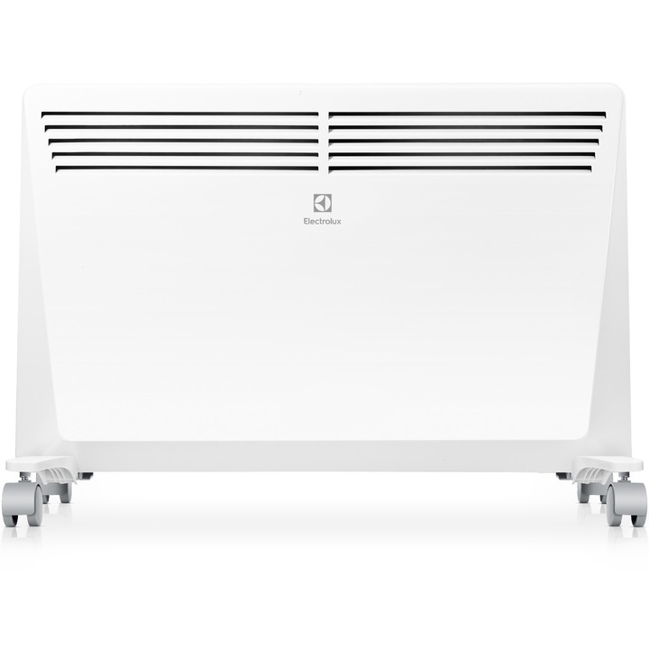 Convector electric de podea Electrolux ECH/ECN-1500 M, 1500 W, Termostat mecanic, Anti-inghet, Control lateral, 2 trepte de putere, Termostat de siguranta, Protectie la supraincalzire - cu protectie la umezeala, Alb