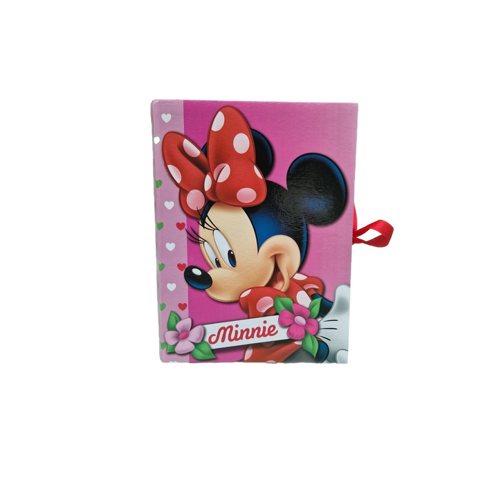 Cutie bijuterii forma carte Disney Minnie, Nichita Impex, 14x16x21cm