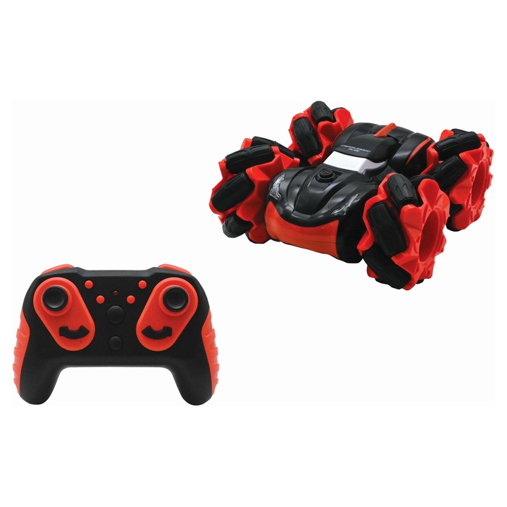 Masina Cascadorii, Lexibook, Efecte lumini, Rosu/Negru