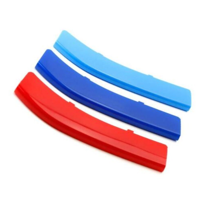 Set emblema ornament plastic grila BMW MPower Seria 4, F32, F33, 11 bare, 2013-2019