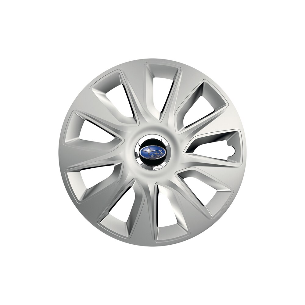 Set 4 capace roti Cu Inel Cromat Stratos R14 pentru gama auto Subaru ...