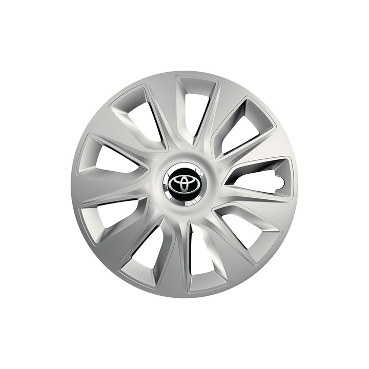 Комплект от 4 броя тасове с хромиран пръстен Stratos R16 за автомобилната гама Toyota