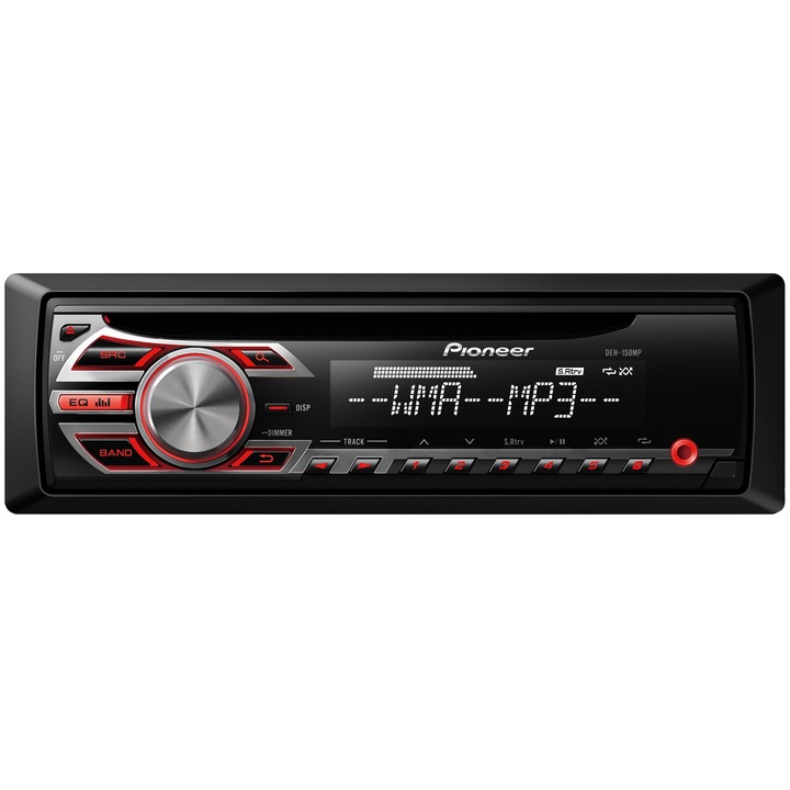 PIONEER DEH-150MP, MP3 autóhifi fejegység, piros