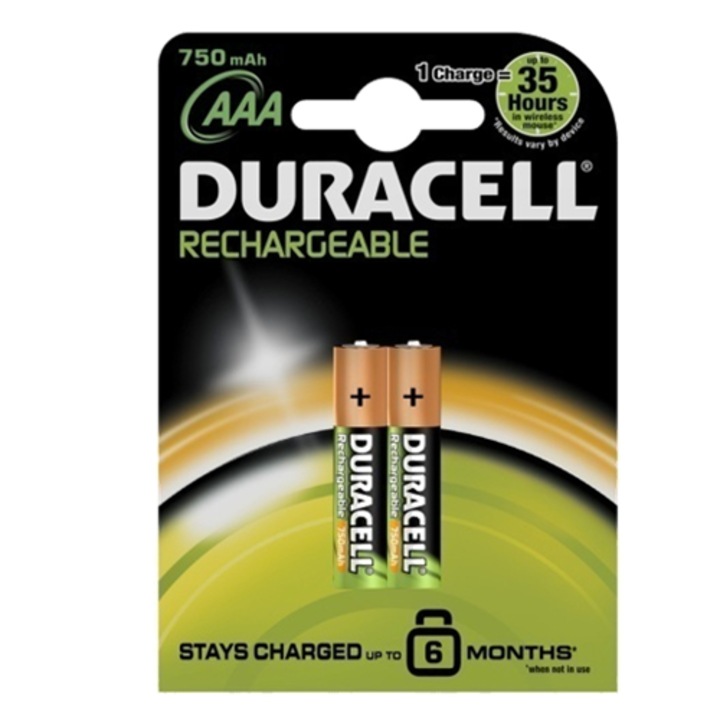 Acumulatori Duracell AAAK2, R3, 750mAh, 2 buc