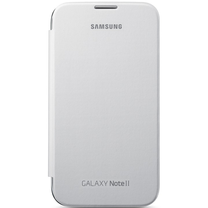 Калъф Samsung Flip Cover EFC-1J9FWEGSTD за Galaxy Note 2, Бял