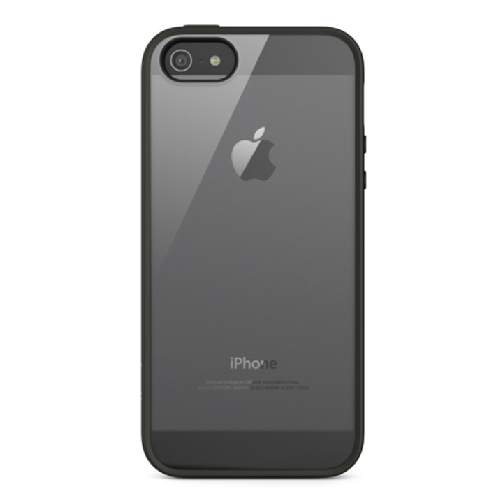 Husa Belkin F8W153vfC00, pentru iPhone 5, Black/Clear