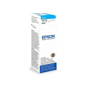 Flacon Epson T6732, original, pentru imprimantele L800, L805, L810, L850, L1800 70 ml, cyan Flacon Epson T6732, original, pentru imprimantele L800, L805, L810, L850, L1800 70 ml, cyan