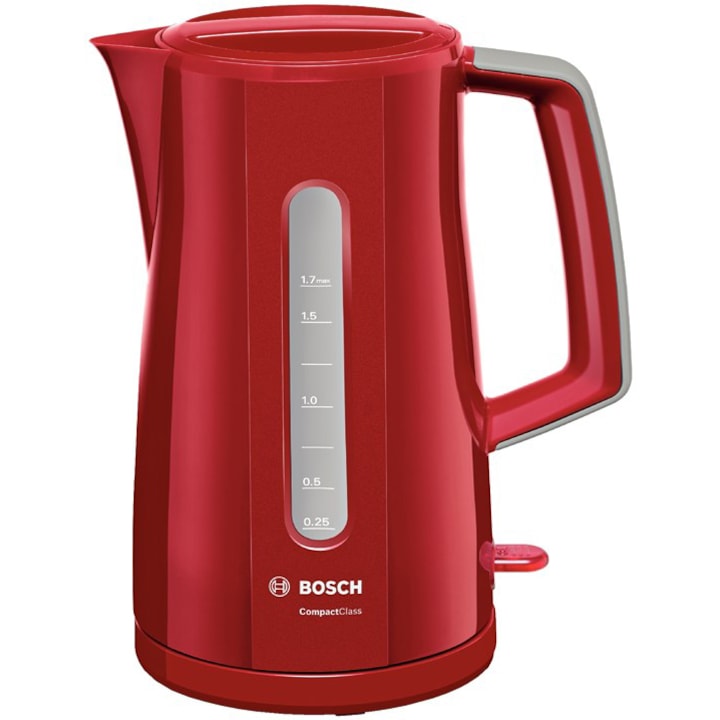 Bosch TWK3A014 Vízforraló, 2400W, 1.7L, Piros