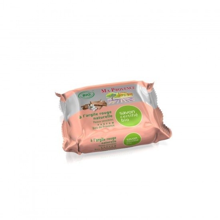 Sapun organic cu argila rosie MA PROVENCE, 75 g