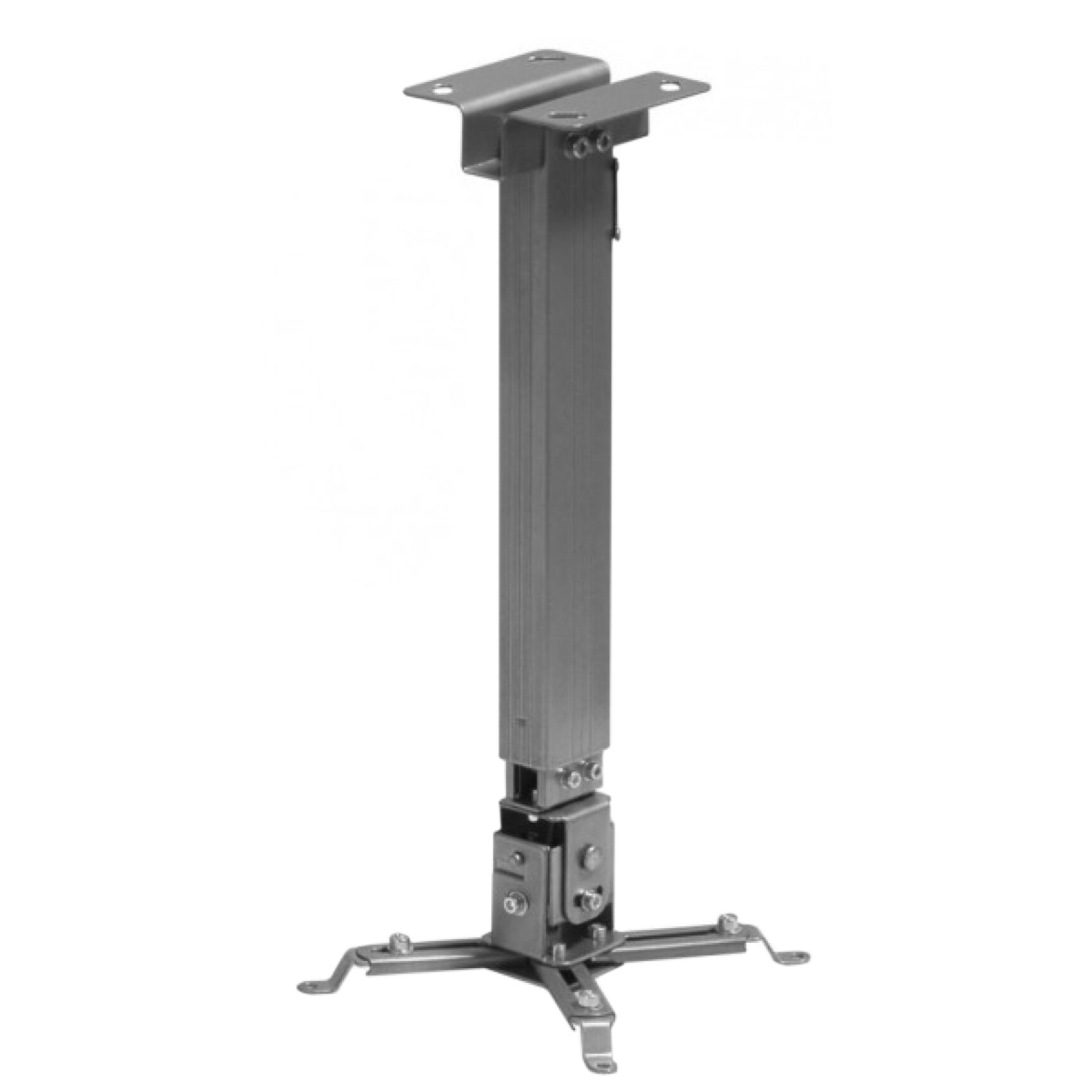 Suport Videoproiector de tavan Sopar TAPA 23056, reglabil, 43 - 65 cm, 12 Kg, Argintiu