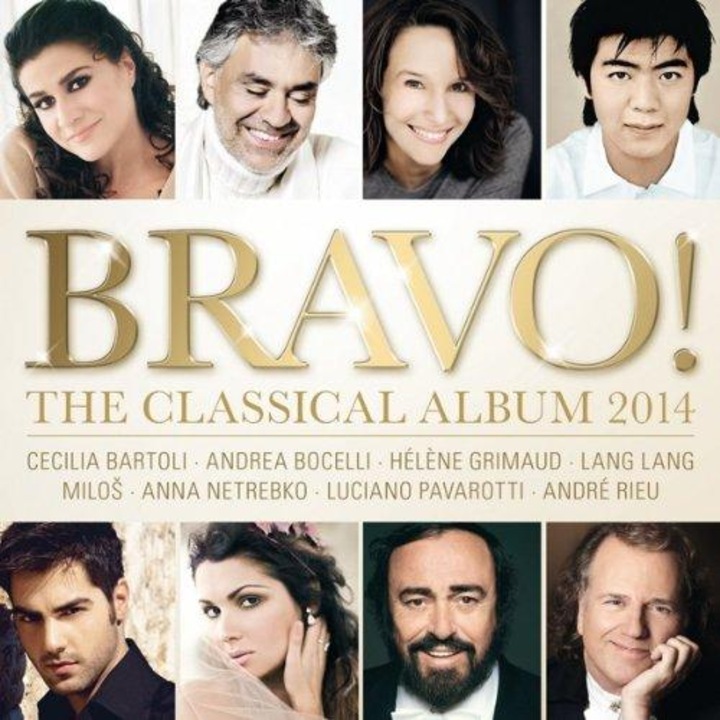 Cecilia Bartoli, Andrea Bocelli, Helene Grimaud, Lang Lang, Milos, Anna Netrebko, Luciano Pavarotti, Andre Rieu-Bravo!-Classical Album 2014-Puccini, Verdi, Bernstein, Schubert, Mozart-2CD