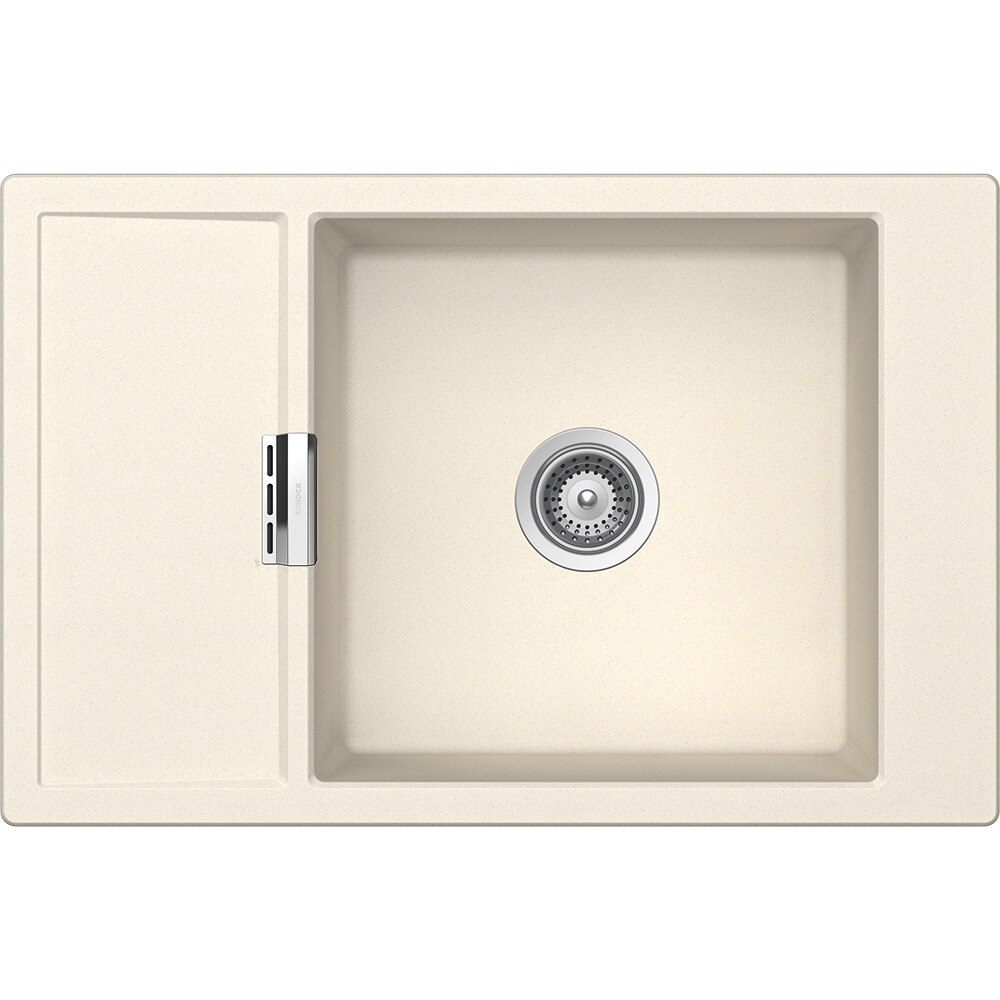 Chiuveta granit Schock Mono D-100XS Magnolia, 780 x 510 mm, adancime cuva 195 mm, reversibila, montare pe blat