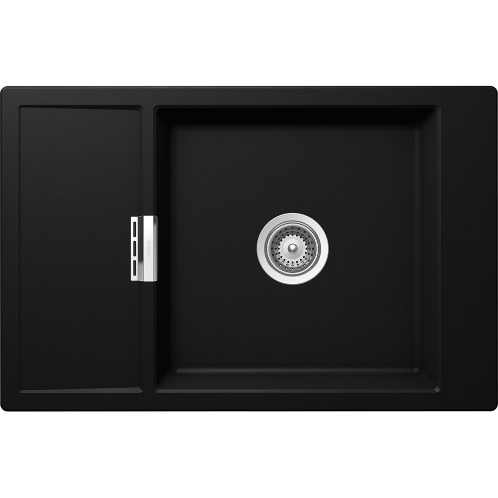 Chiuveta granit Schock Mono D-100XS Puro, 780 x 510 mm, adancime cuva 195 mm, reversibila, montare pe blat