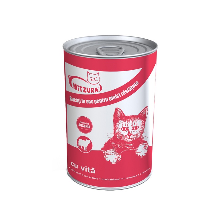 Hrana umeda pentru pisici, Mitzura Cat conserva Vita 415 g