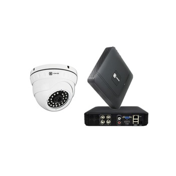Kit supraveghere ICANSEE ICS-KU100-1AV, cu o camera de interior/ exterior HD 720p, DVR 4 canale Full HD, 1 canal audio Kit supraveghere ICANSEE ICS-KU100-1AV, cu o camera de interior/ exterior HD 720p, DVR 4 canale Full HD, 1 canal audio