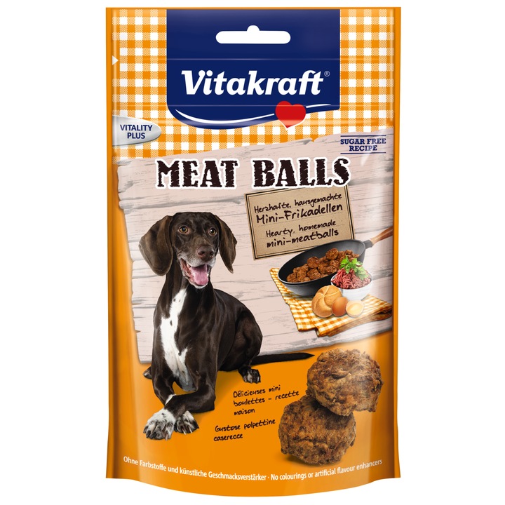 Chiftele pentru caini, Vitakraft, Mix, 80g