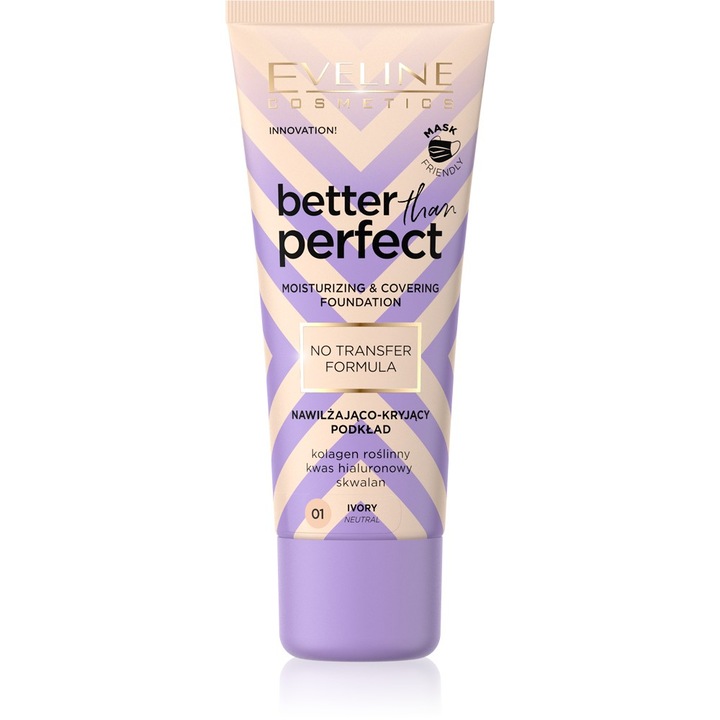Фон дьо тен Better Than Perfect, Eveline, 01 Ivory, 30 мл