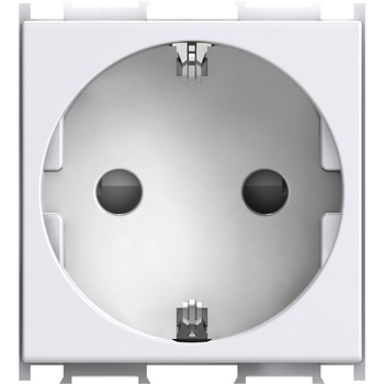 Modul priza simpla TEM, CP, 2 m, Alb Modul priza simpla TEM, CP, 2 m, Alb