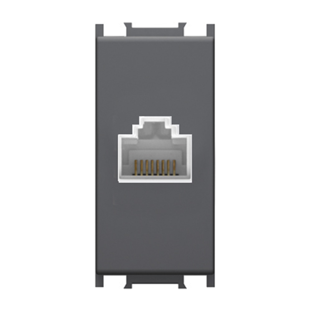 Modul priza date TEM, cat.5, Negru