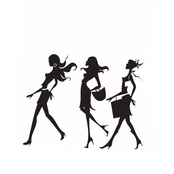 Sticker decorativ Art Wall, 86 x 60 cm, model fete Sticker decorativ Art Wall, 86 x 60 cm, model fete