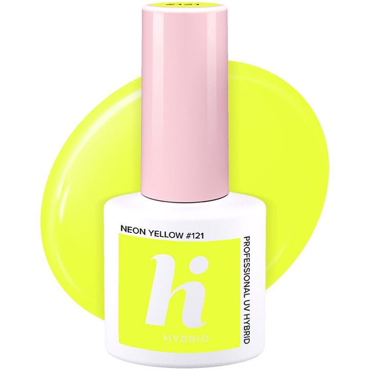 Oja semipermanenta, Hi Hybrid, 121 Neon Yellow, 5ml