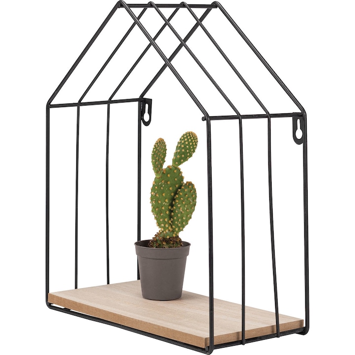 Етажерка House Mini Vox, 25x30 см, Черен