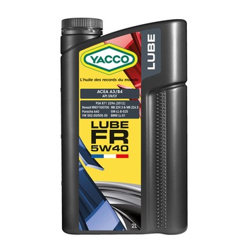 Ulei de motor YACCO LUBE FR 5W40 - 1L Ulei de motor YACCO LUBE FR 5W40 - 1L