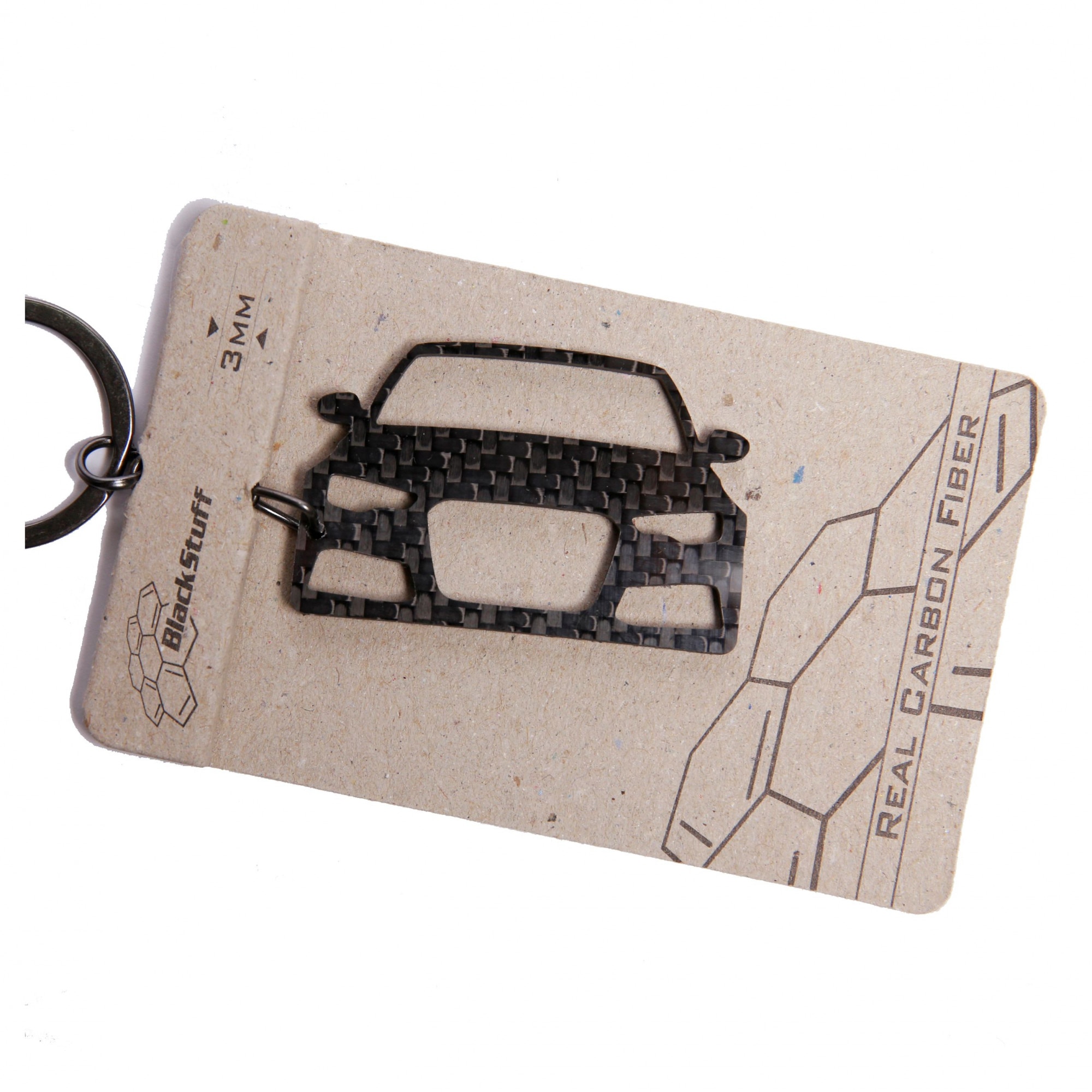 Breloc Fibra de Carbon compatibil cu RS6 C7 4G S6 2011-2018