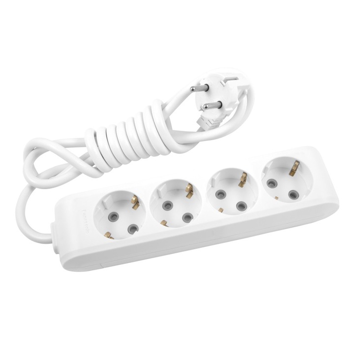 Prelungitor Panasonic X-tendia, 4prize, 1.5m, Alb