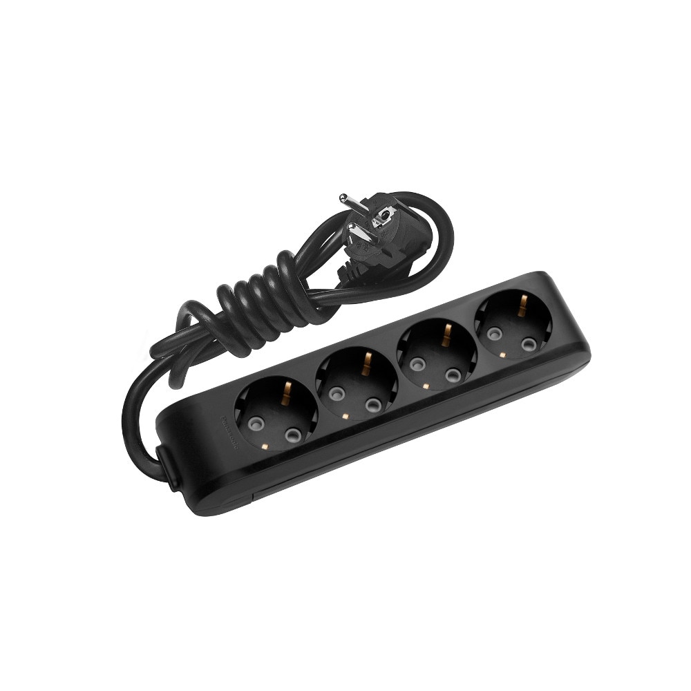 Prelungitor Panasonic X-tendia, 4 prize, 2m, Negru