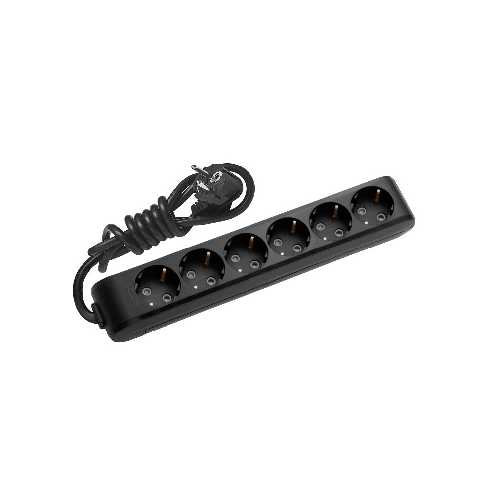 Prelungitor Panasonic X-tendia, 6 prize, 1.5m, Negru