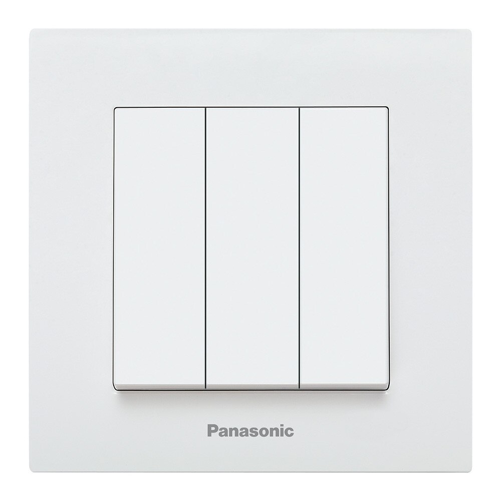 Intrerupator Panasonic Karre Plus, triplu, Alb