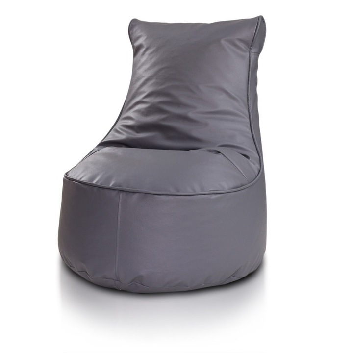 Fotoliu pentru copii Ecopuf Seat S, din piele ecologica durabila, confortabil si sigur, cu design modern si vibrant, ideal pentru camera micutilor, usor de curatat