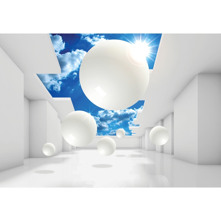 Tapéta 3D Sky Tunnel 416x254 cm, Modern Vlies Tapéta