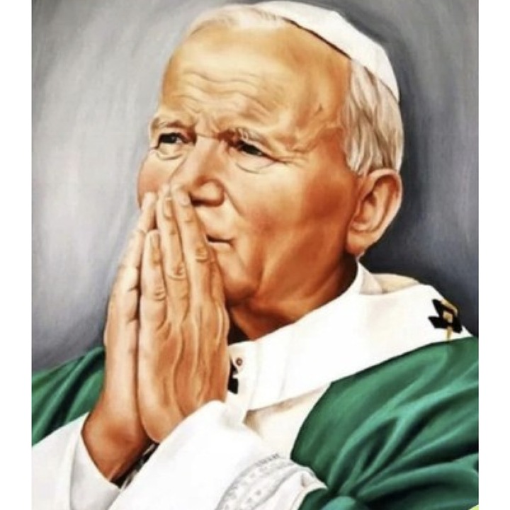 Set de broderie cu diamante 5d, pictura cu diamante, mozaic, model Papa, 30x40cm