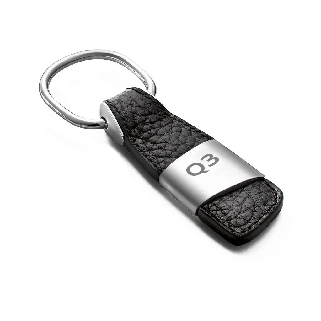 Breloc Audi Q3 din piele, Negru