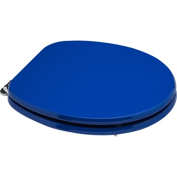 Capac WC universal Kring, din MDF, 37.5x5.5x44.3cm, cu balamale metalice, Albastru Capac WC universal Kring, din MDF, 37.5x5.5x44.3cm, cu balamale metalice, Albastru