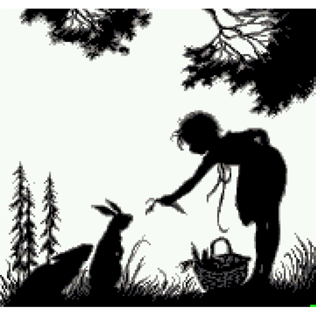 Musafi de Paste - kit goblen cu diagrama alb-negru