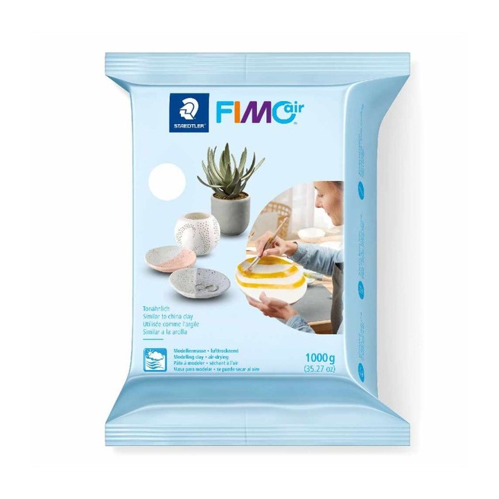 Lut polimeric FIMOair Basic 1000g Alb