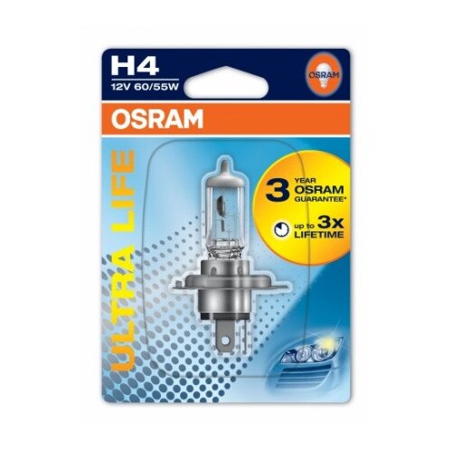 Bec far Osram ultra life H4 60/55W 12V P43t