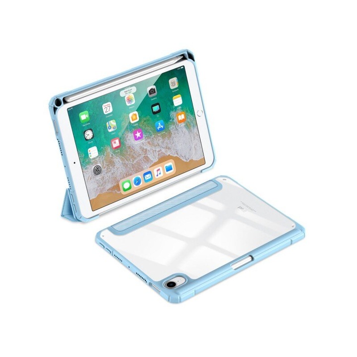 Husa premium pentru tableta SAMSUNG GALAXY TAB S6 LITE P610 / P615, Sigloo, cu suport Smart Pen, Dux Ducis Toby, Blue