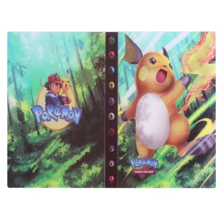 Album Pokemon Raichu, pentru 240 cartonase, 19 x 14.5 cm