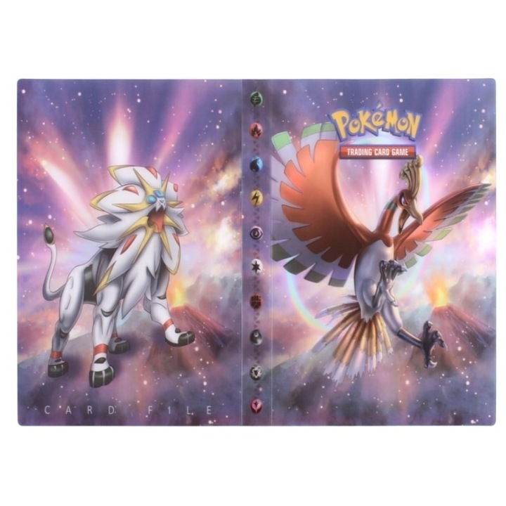 Album Pokemon Ho-Oh & Solgaleo, pentru 240 cartonase, 19 x 14.5 cm
