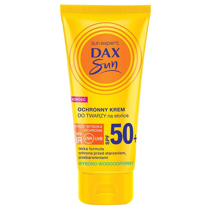 Crema de fata 50 SPF, Dax Sun, Protectie solara, anti-imbatranire, 50 ml