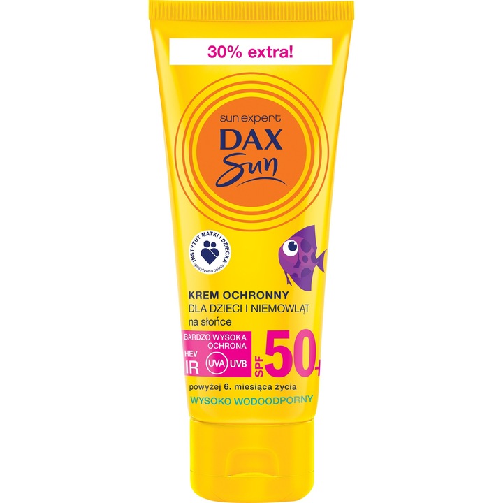 Crema protectie solara pentru copii, Dax, 6 luni+, 50 SPF, 75 ml