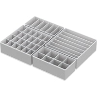 Organizator sertar lenjerie, Oricean, Textil, Gri
