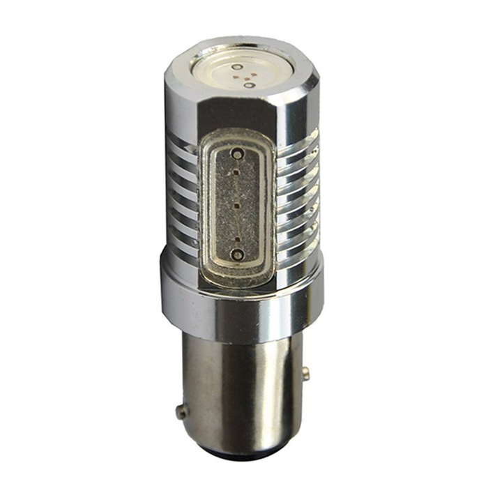 Név: Bec LED, M-Tech, Bipoláris, P21/5W, 12V, Fehér