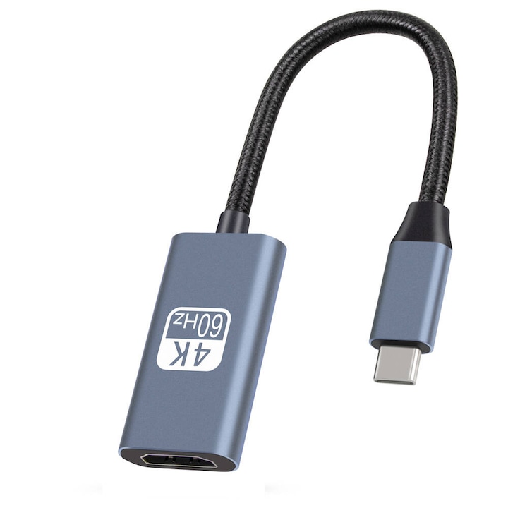 Adaptor, USB-C/HDMI, 4K, 60Hz, Argintiu