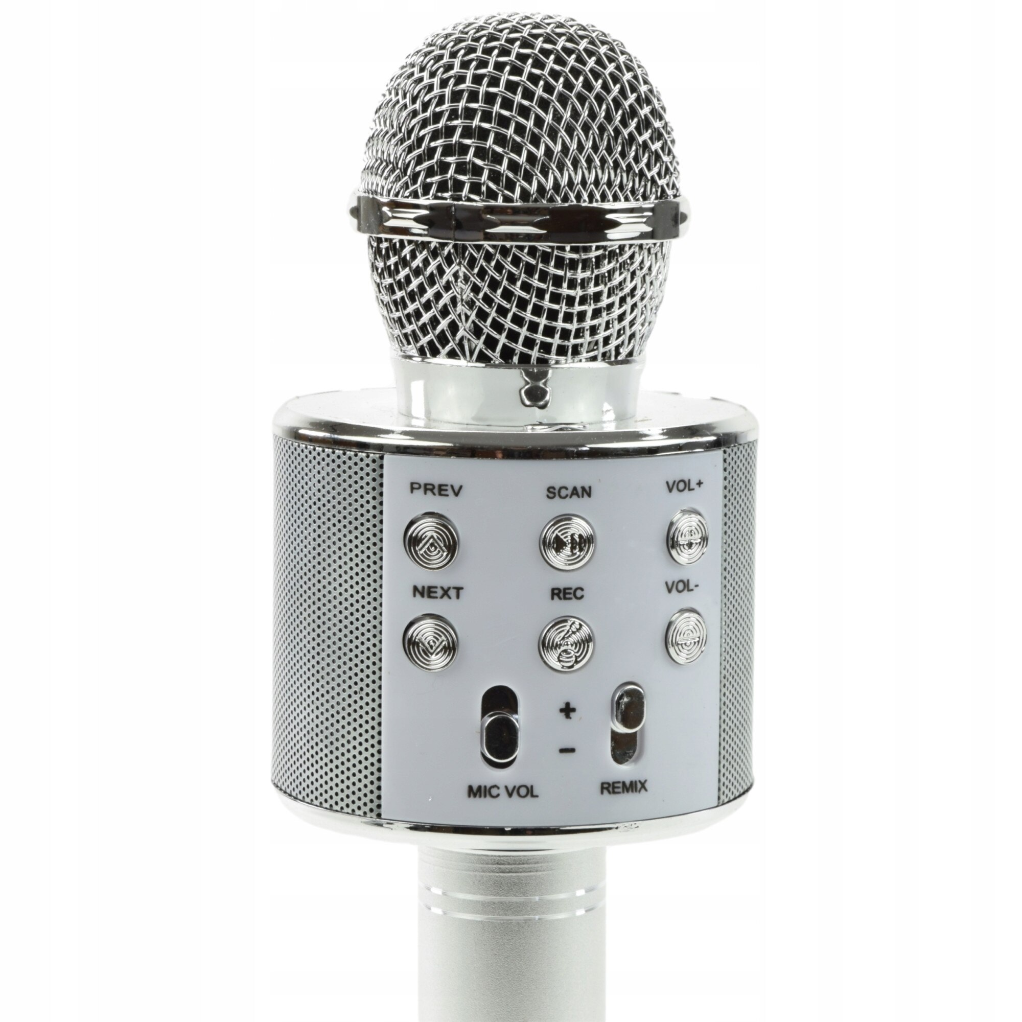 Караоке микрофон, Bluetooth, Безжичен, С вграден високоговорител, SD ...