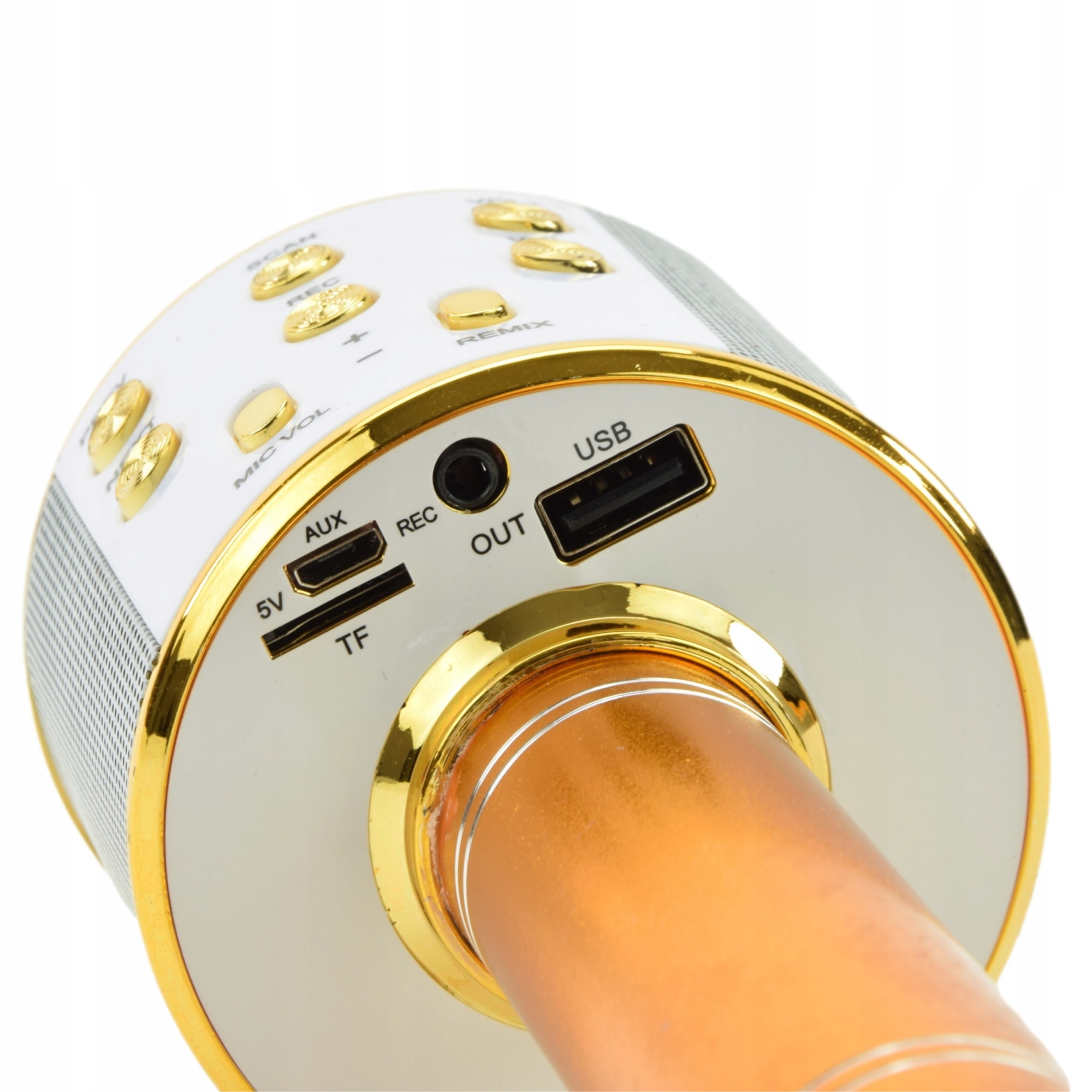 Микрофон детски, Bluetooth, USB, Жълт - eMAG.bg